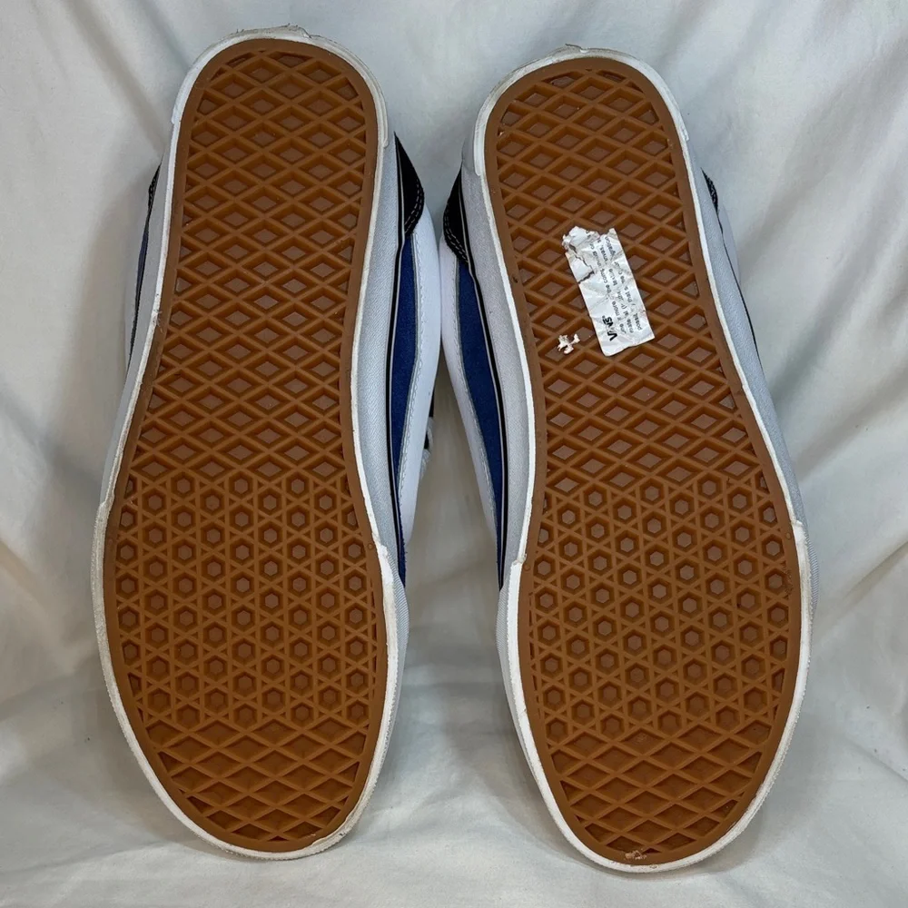 Vans Knu Skool Skate Shoe Navy True White Low-Top Sneakers - Picture 7 of 9